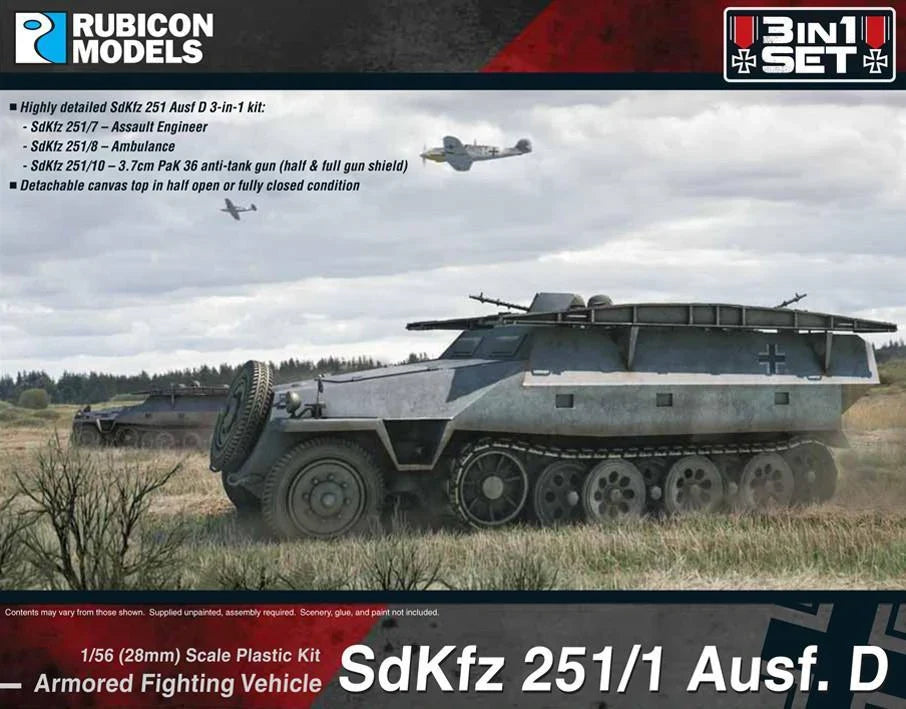 Rubicon Miniatures - SdKfz 251/1 Ausf. D 3-IN-1 Set
