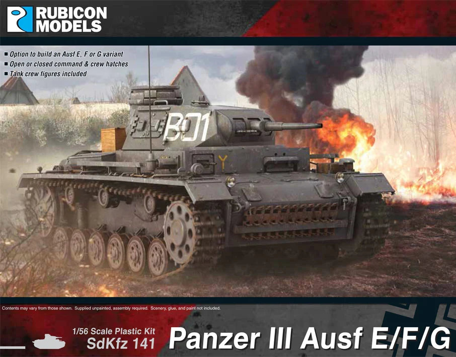Rubicon Miniatures - Panzer III Ausf E / F / G