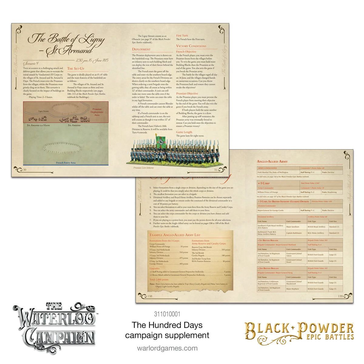 Epic Battles: Waterloo - The Hundred Days Campaign Supplement