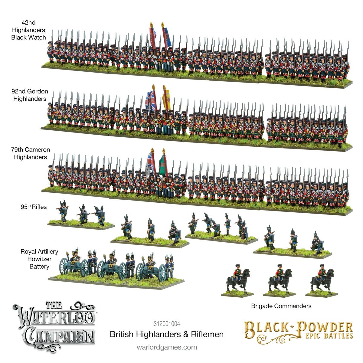 Epic Battles: Waterloo - British Highlanders & Riflemen