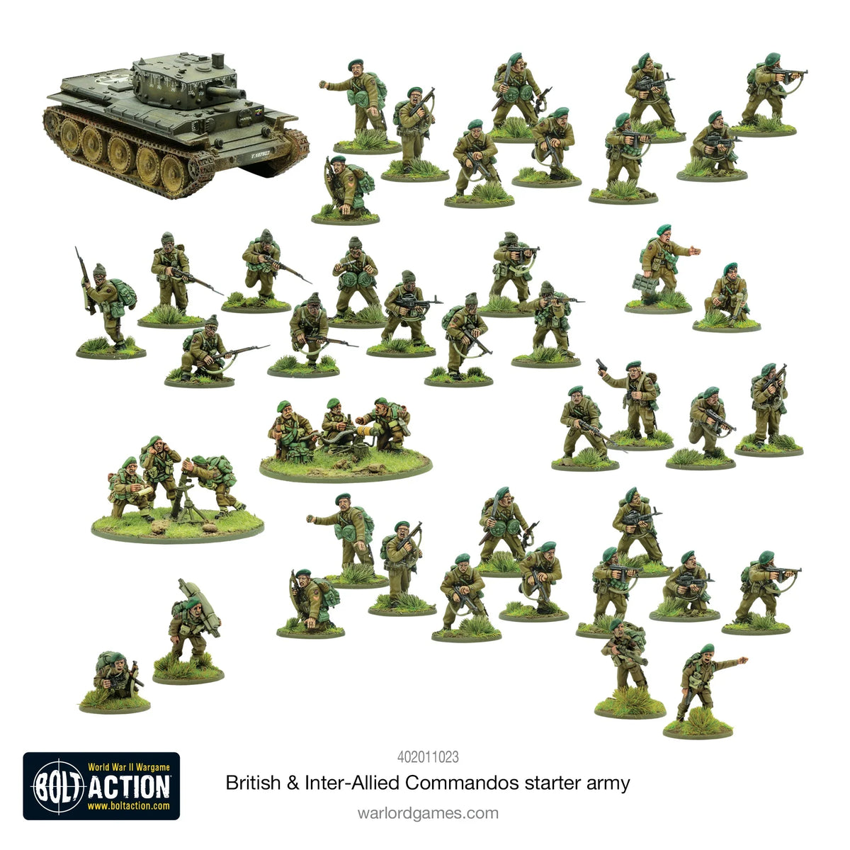 Bolt Action - 'Churchill's Gangsters' - British & Inter-Allied Commandos Starter Army