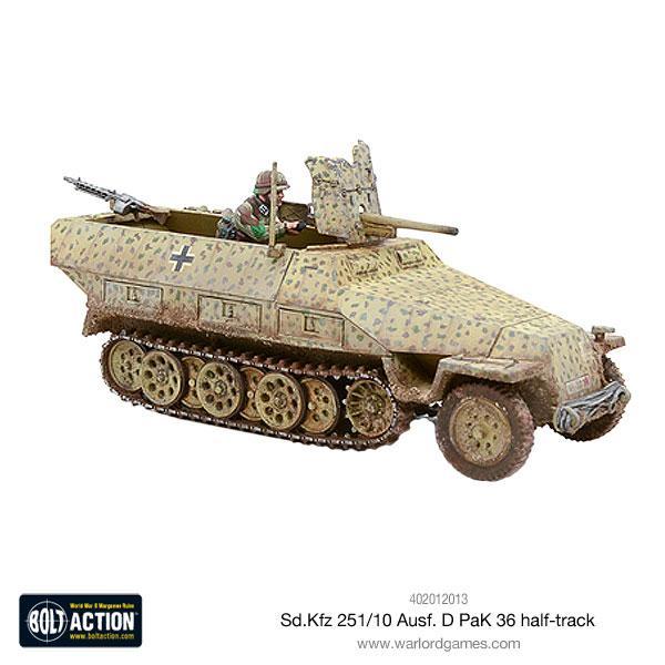 Bolt Action - Sd.Kfz 251/10 Ausf. D (PaK 36) Half-Track
