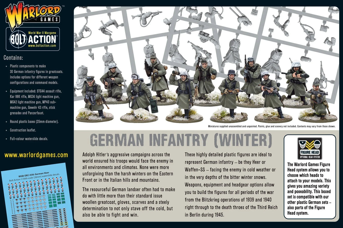 Bolt Action - Germans Grenadiers (Winter) Platoon