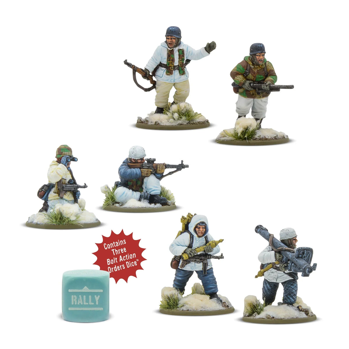 Bolt Action - Fallschirmjager (Winter) Weapons Teams