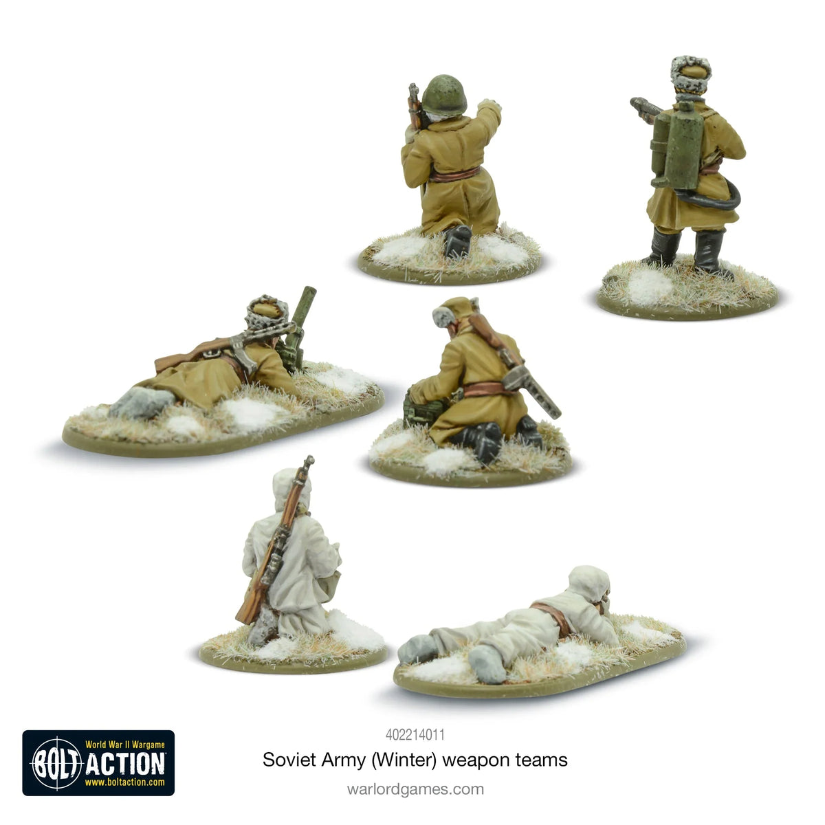 Bolt Action - Soviet Army (Winter) Weapons Teams