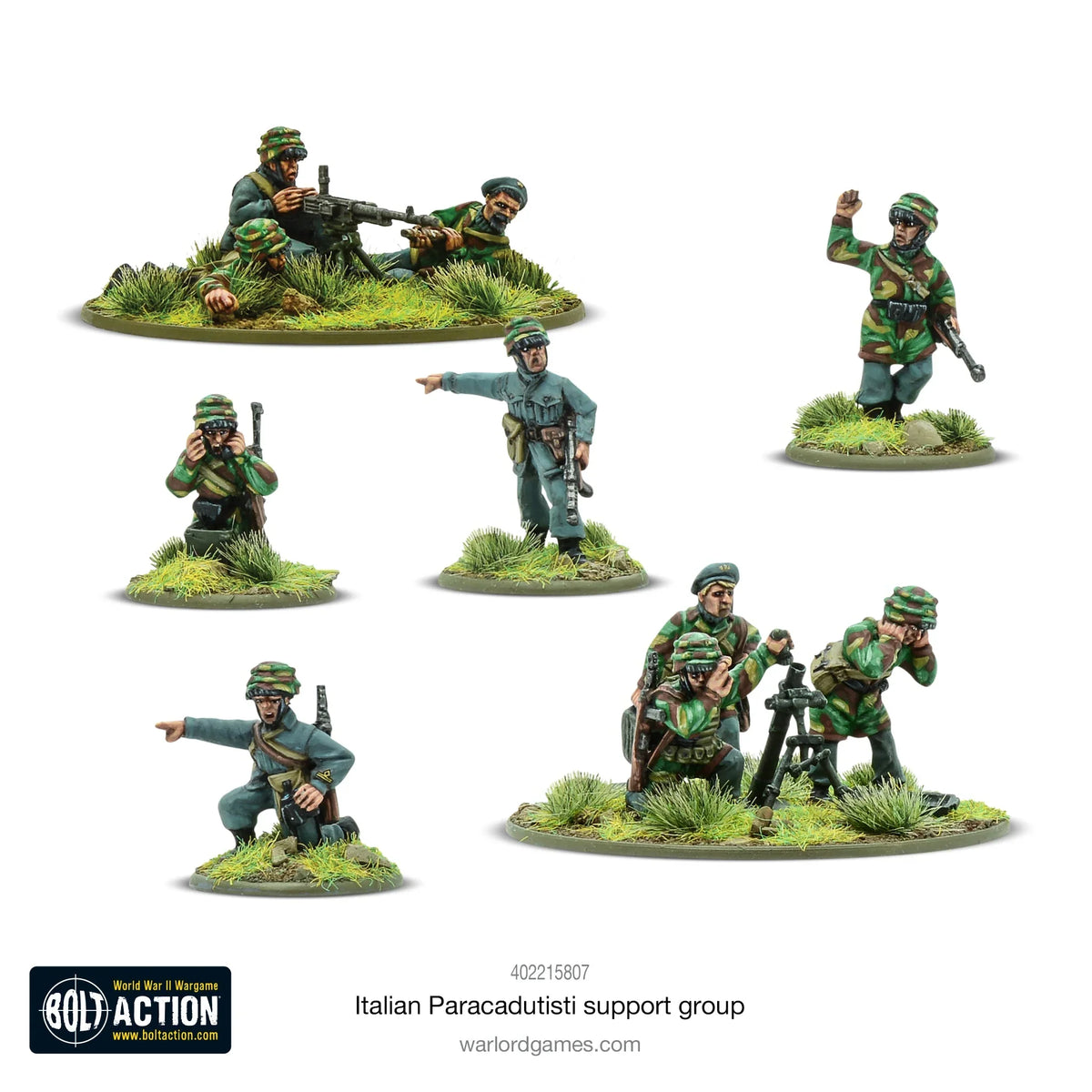 Bolt Action - Italian Paracadutisti Paratrooper Support Group