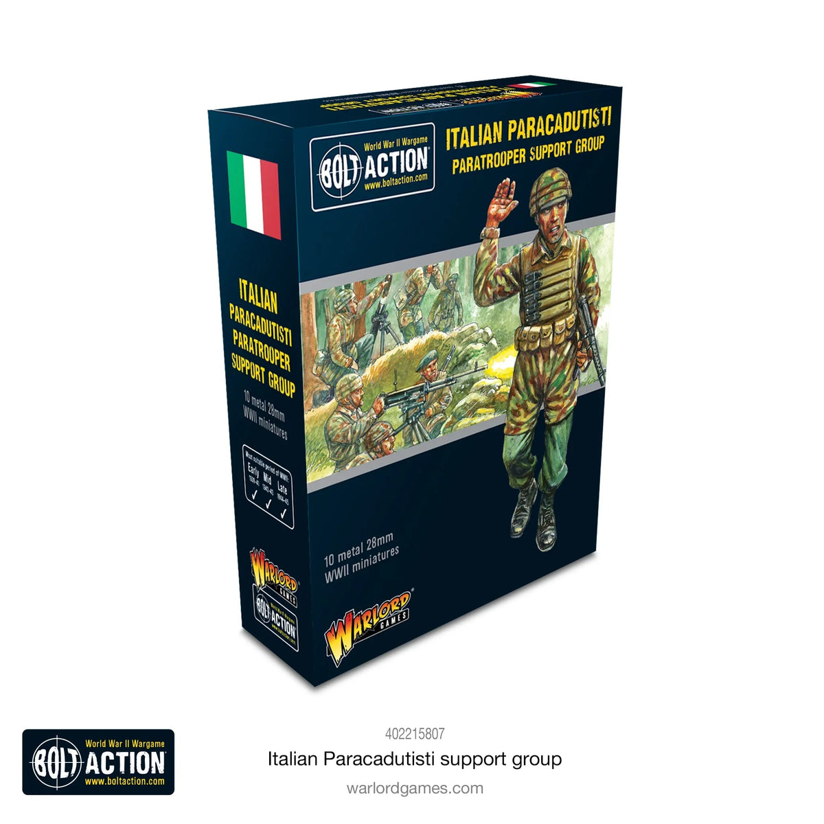 Bolt Action - Italian Paracadutisti Paratrooper Support Group