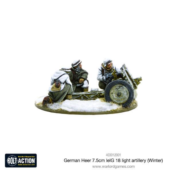 Bolt Action - German Heer 7.5cm Le. IG 18 Light Artillery (Winter)