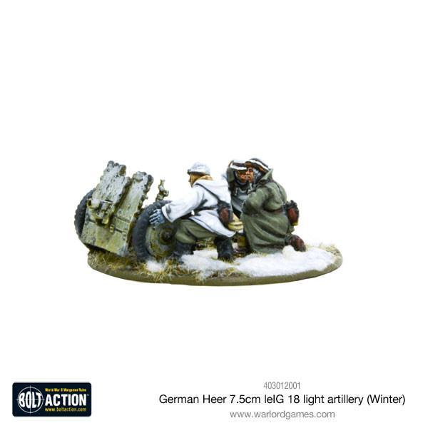 Bolt Action - German Heer 7.5cm Le. IG 18 Light Artillery (Winter)