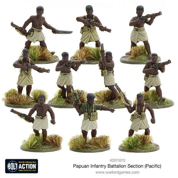 Bolt Action - Papuan Infantry Battalion Section