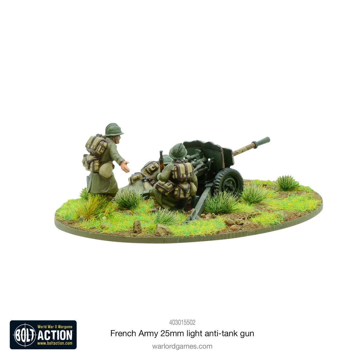 Bolt Action - French Army 25mm Light Anti-Tank Gun