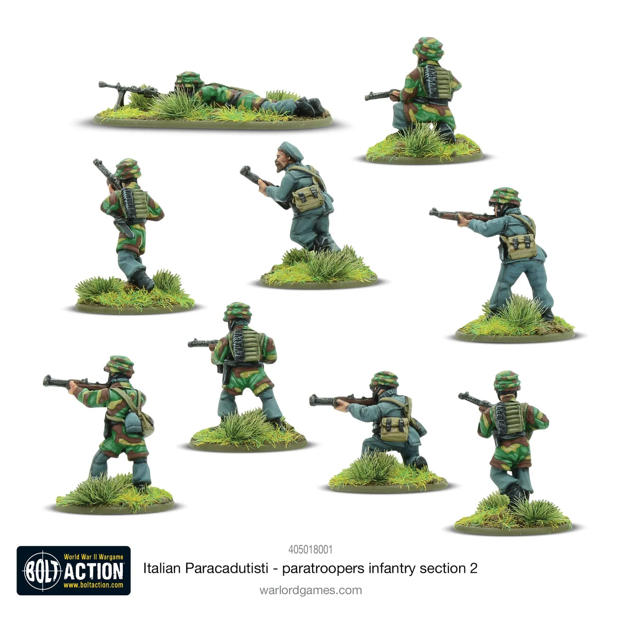 Bolt Action - Italian Paracadutisti Paratrooper Infantry Section 2