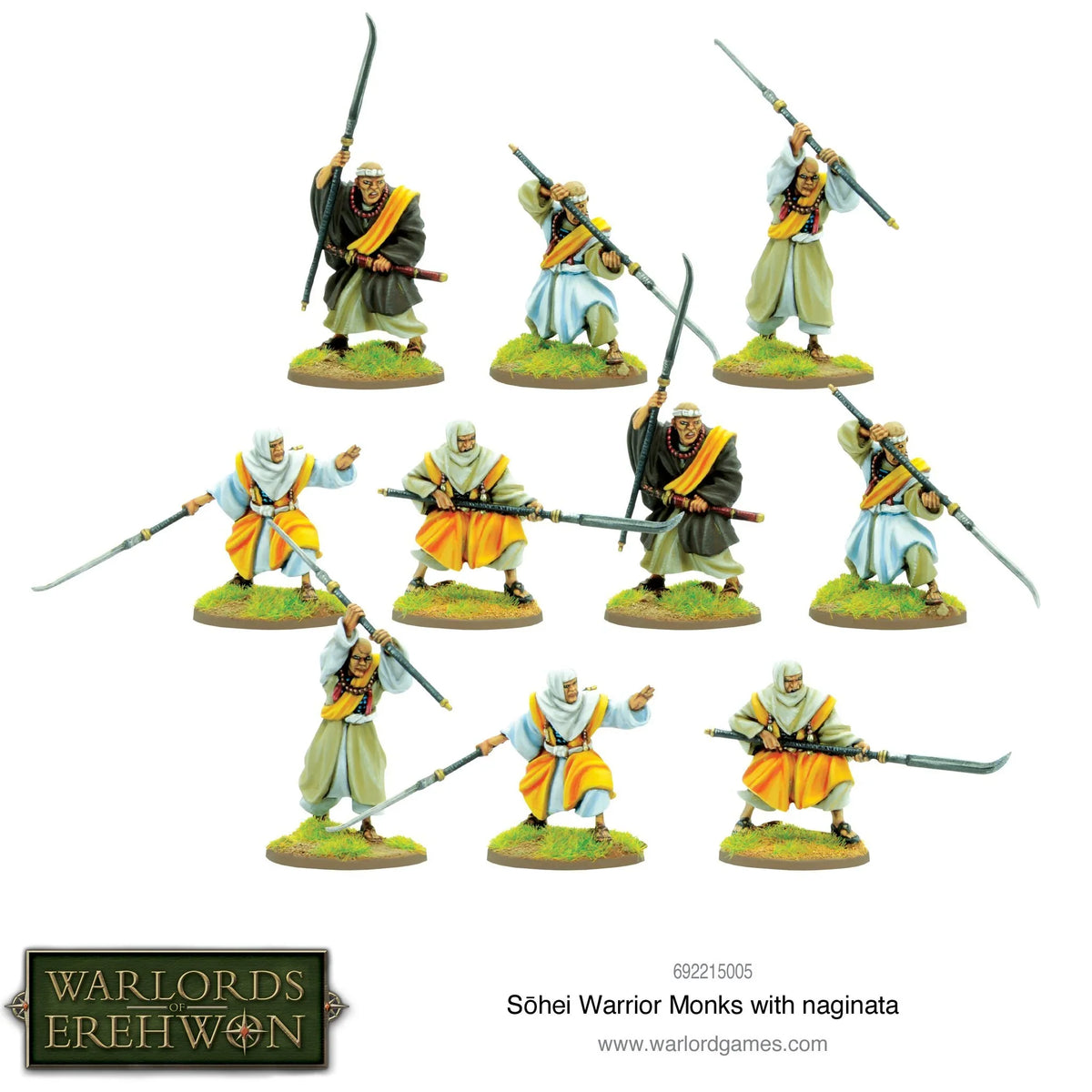 Warlords of Erehwon - Sohei Warrior Monks with Naginata
