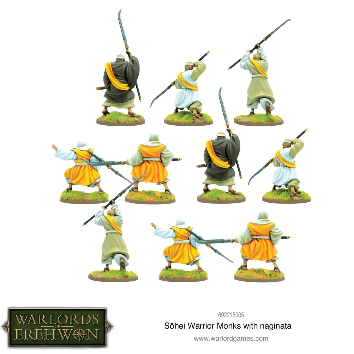 Warlords of Erehwon - Sohei Warrior Monks with Naginata