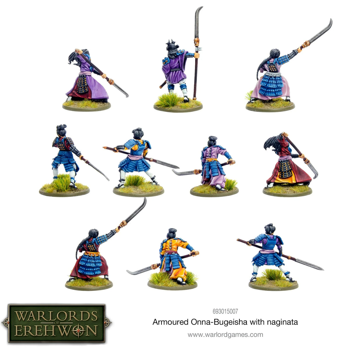 Warlords of Erehwon - Armoured Onna-Bugeisha with Naginata