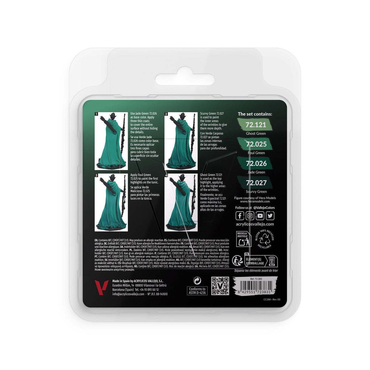 Vallejo - Game Colour - Cold Green Color Set