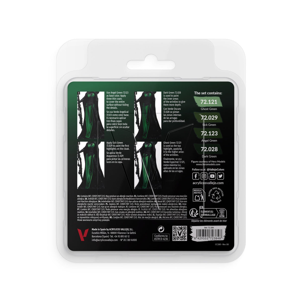 Vallejo - Game Colour - Green Color Set