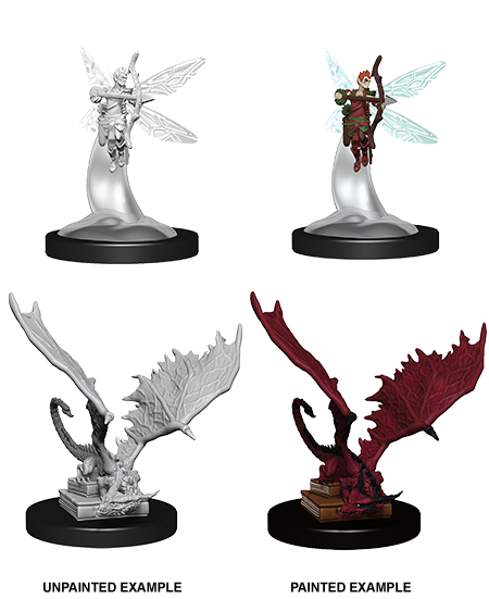 D&D Nolzurs Marvelous Unpainted Miniatures Sprite & Pseudodragon