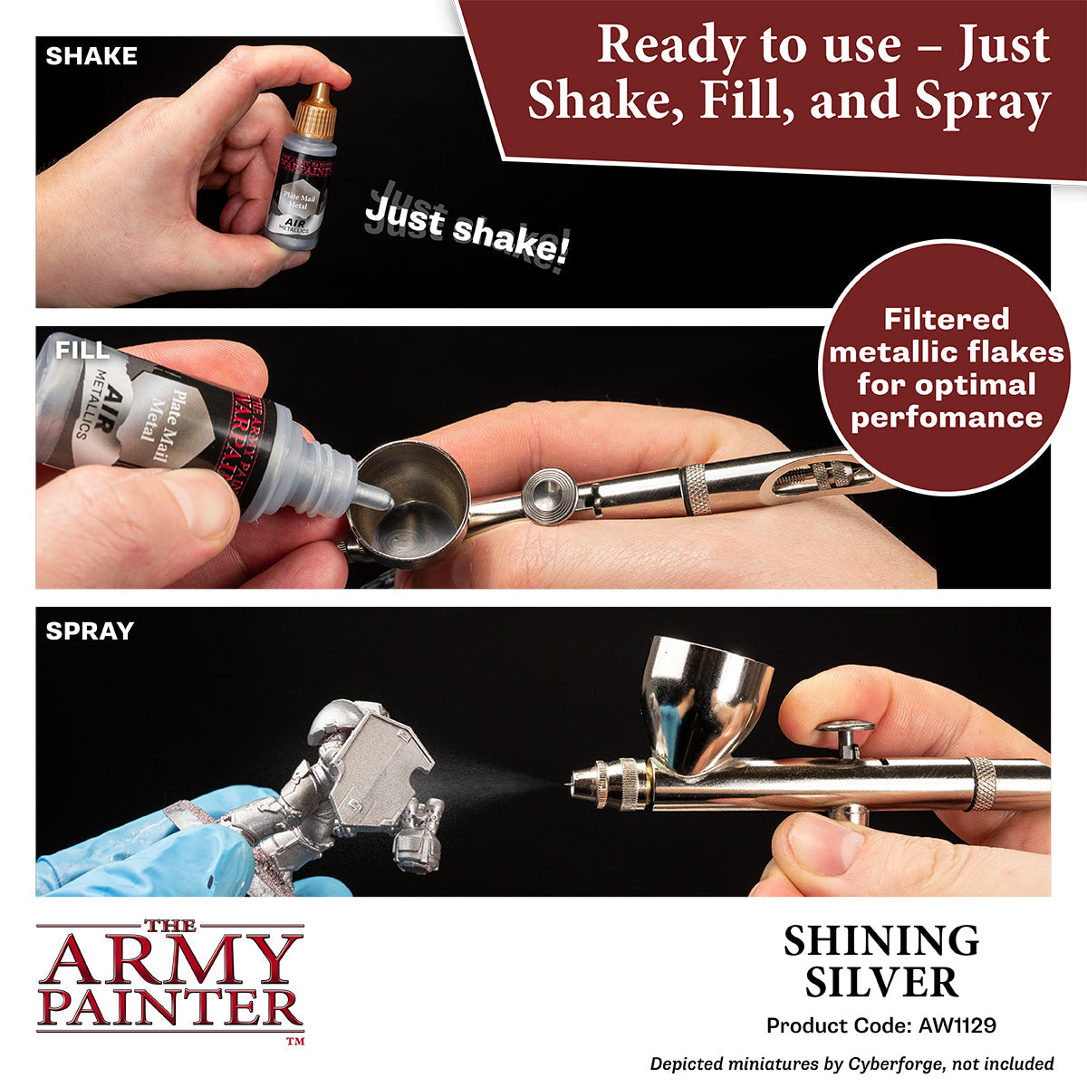 The Army Painter - Warpaints Air Metallics: Shining Silver