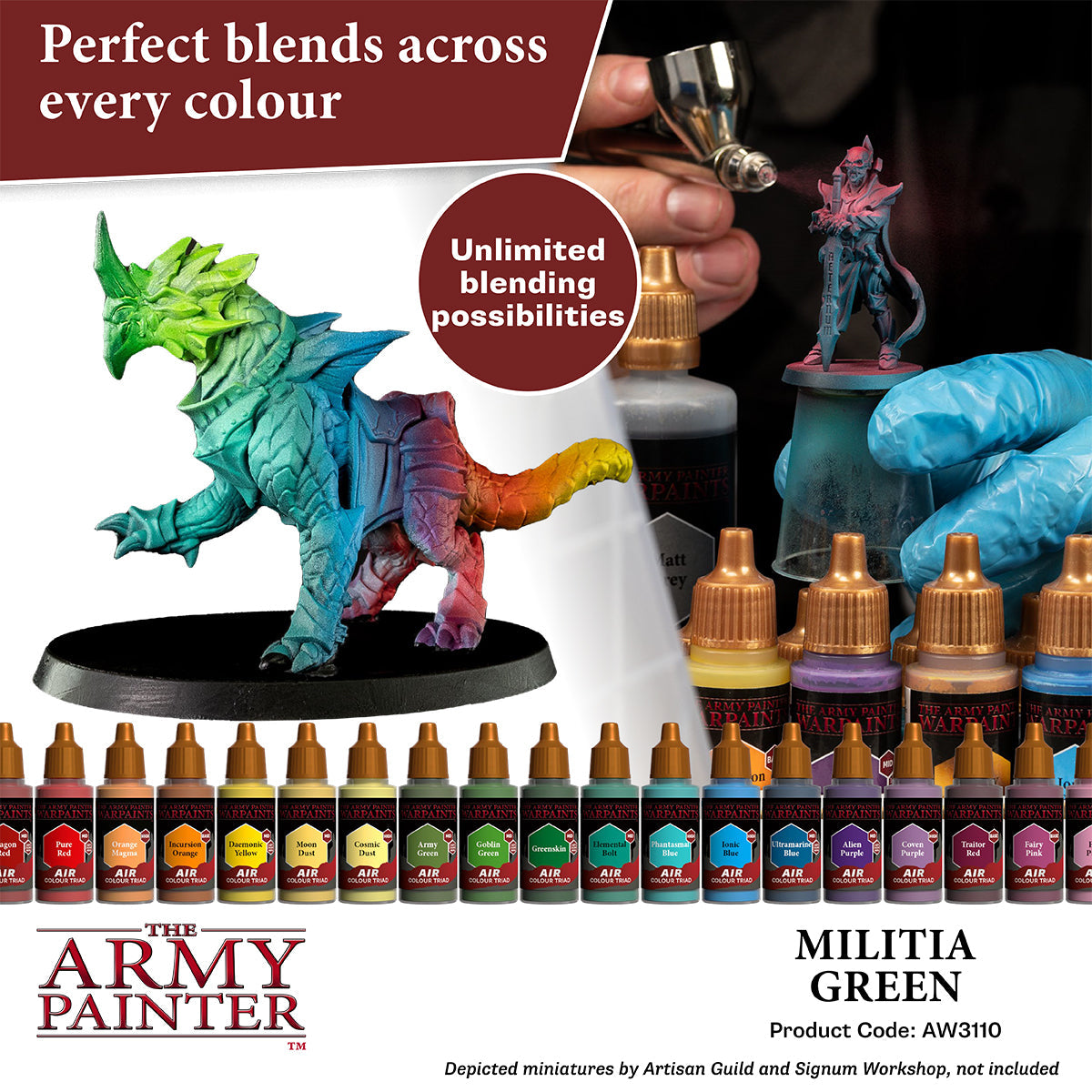 The Army Painter - Warpaints Air: Militia Green