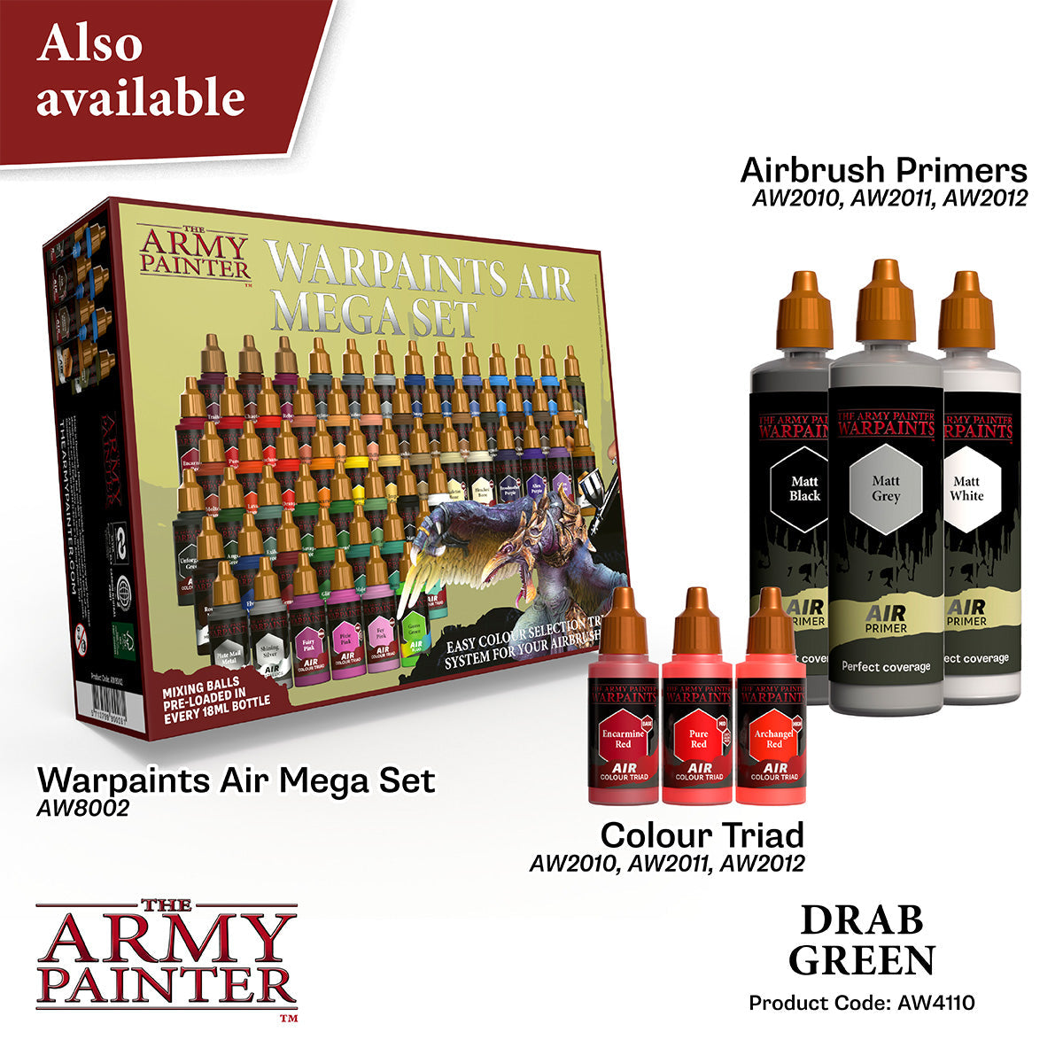 The Army Painter - Warpaints Air: Drab Green