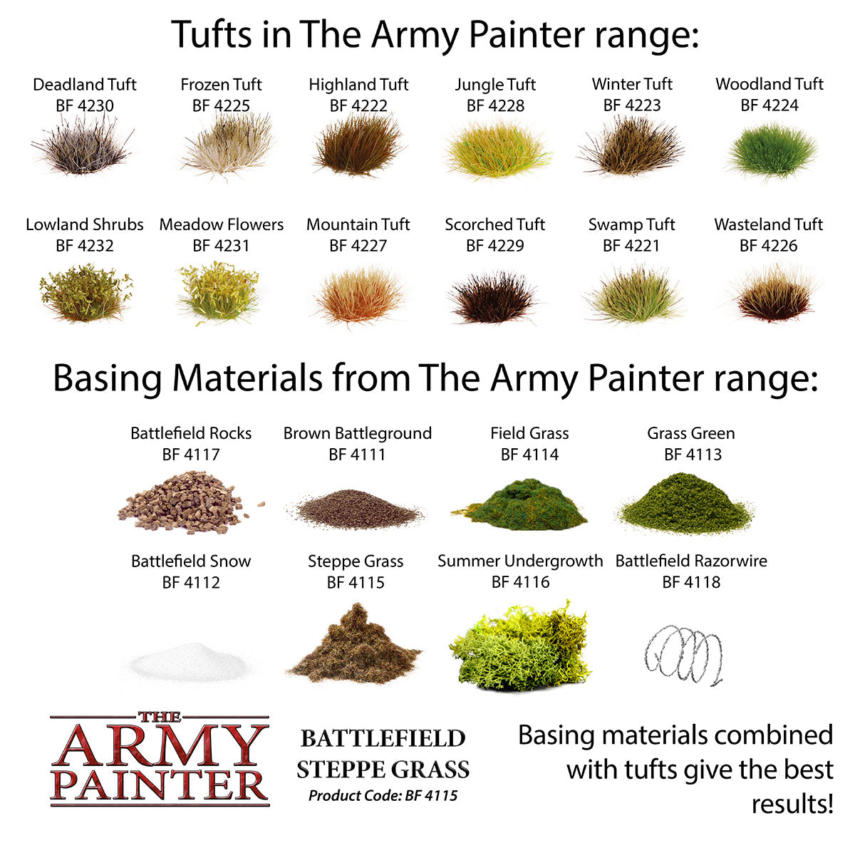 The Army Painter - Battlefield Basing: Steppe Grass