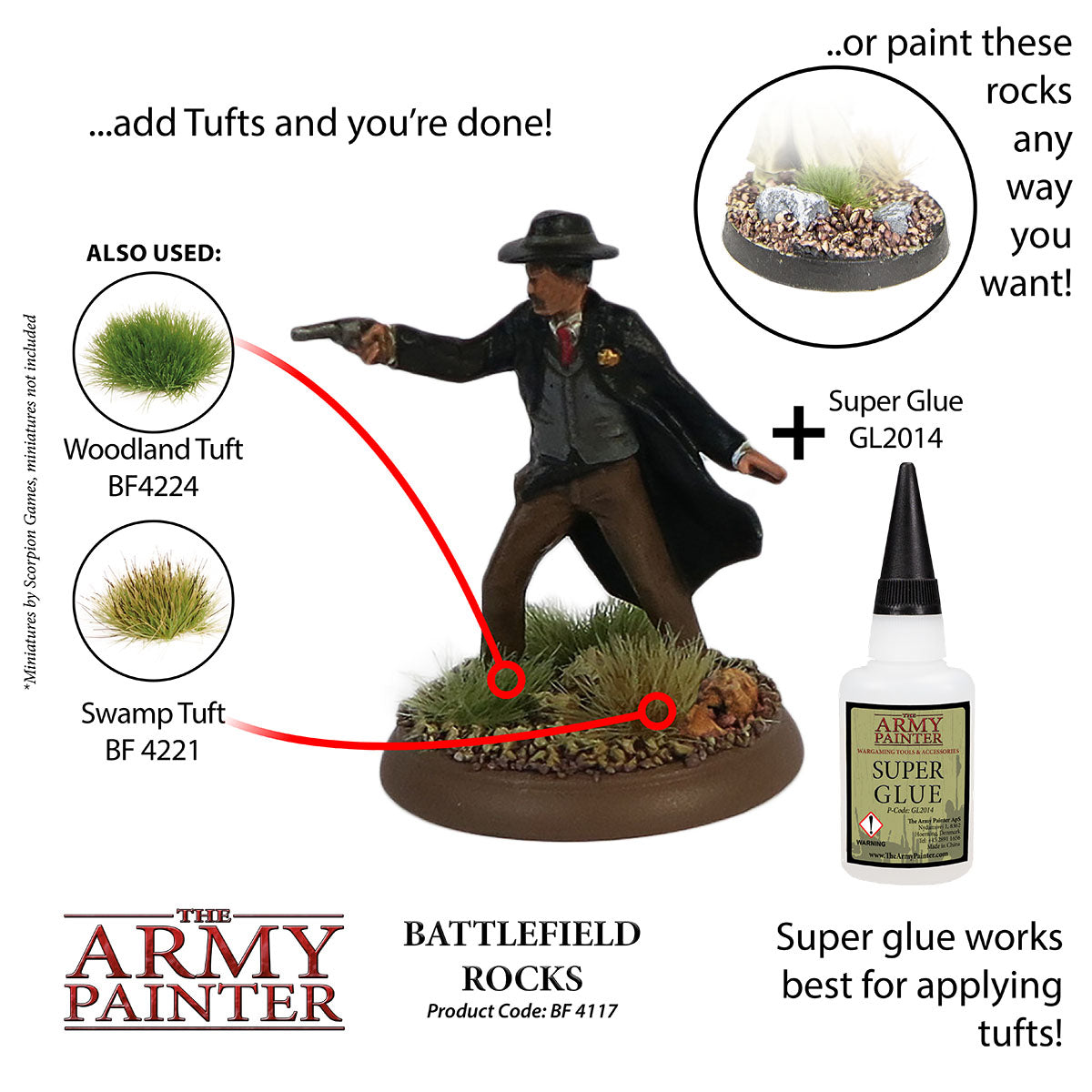 The Army Painter - Battlefield Basing: Battlefield Rocks