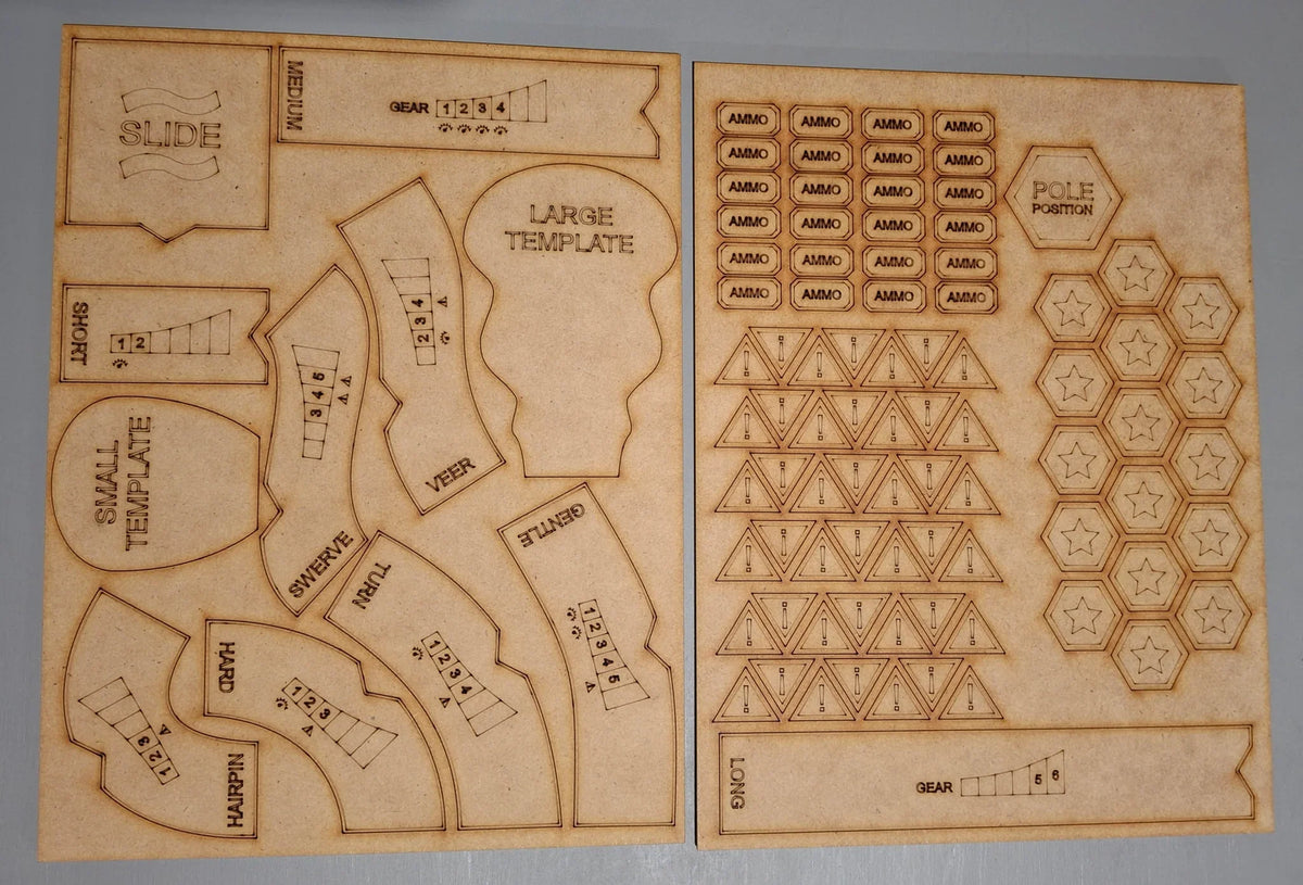 Gaslands Refuelled - Dark Castle Terrain: Tokens & Templates