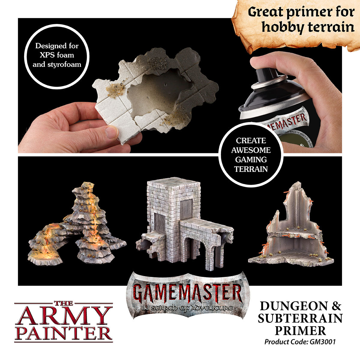 The Army Painter - Gamemaster: Terrain Primer - Dungeon & Subterrain