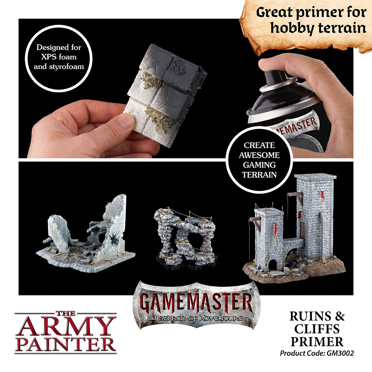 The Army Painter - Gamemaster: Terrain Primer - Ruins & Cliffs