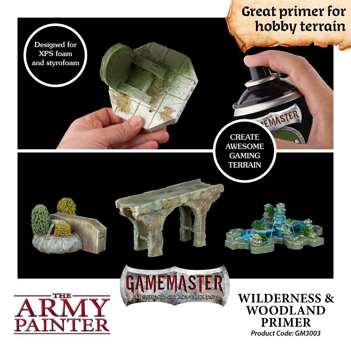 The Army Painter - Gamemaster: Terrain Primer - Wilderness & Woodlands