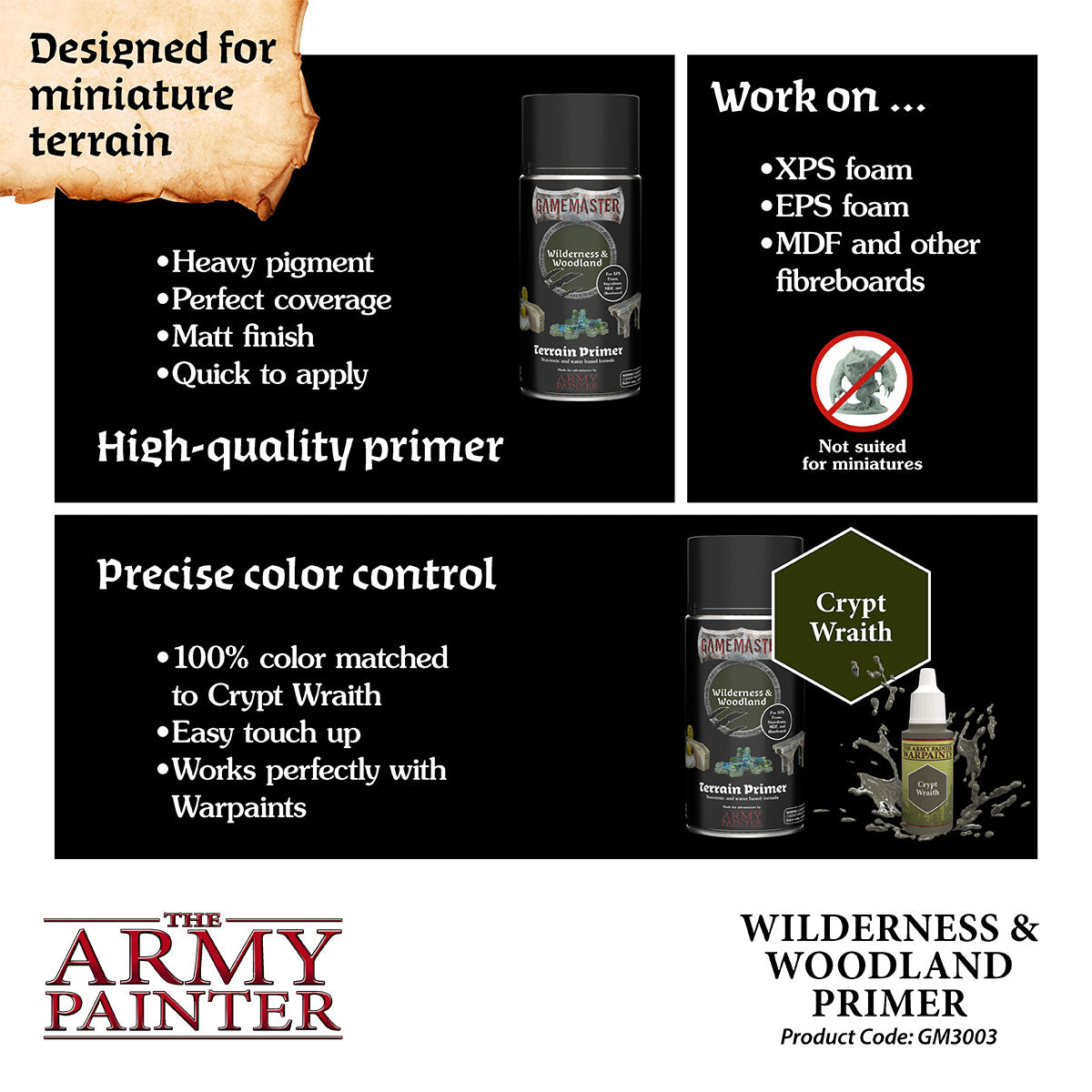 The Army Painter - Gamemaster: Terrain Primer - Wilderness & Woodlands