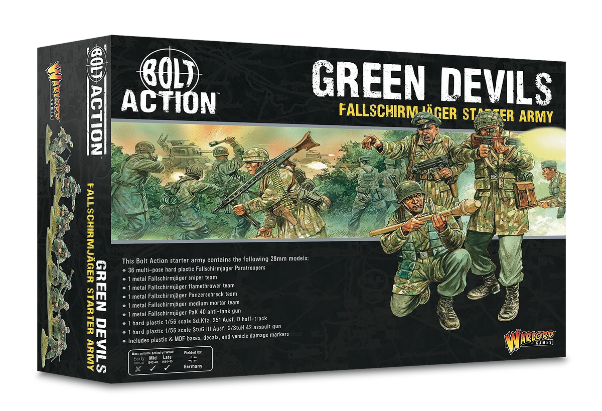 Bolt Action - Green Devils - Fallschirmjager Starter Army