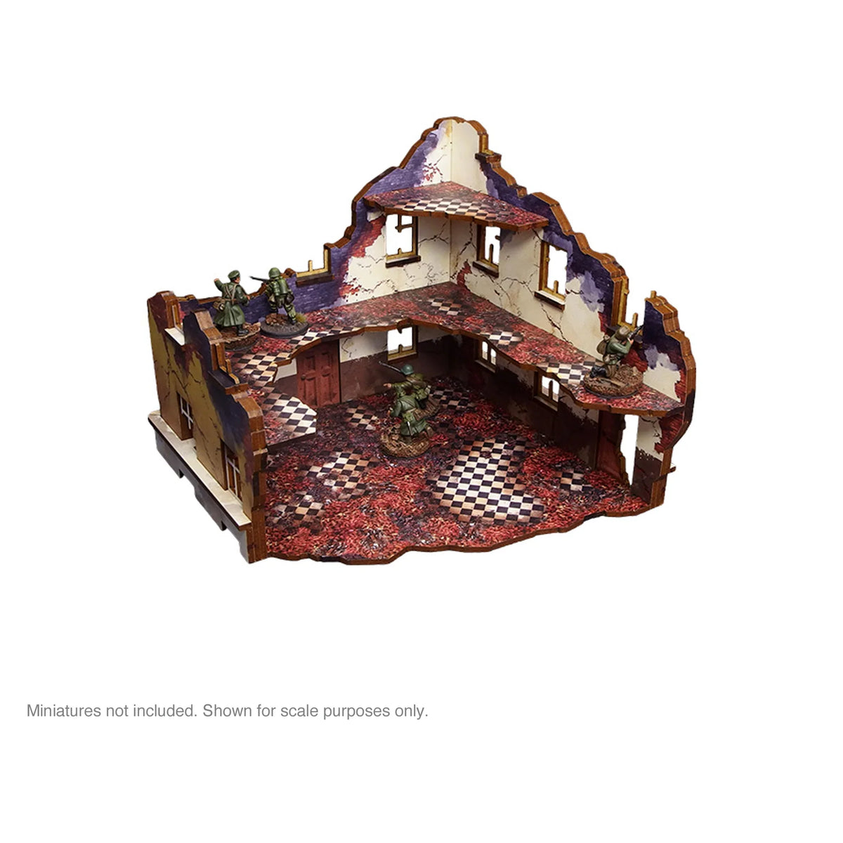Micro Art Studio - Pre-Painted WW2 Ostfront Stalingrad School Right (With 3rd Floor)