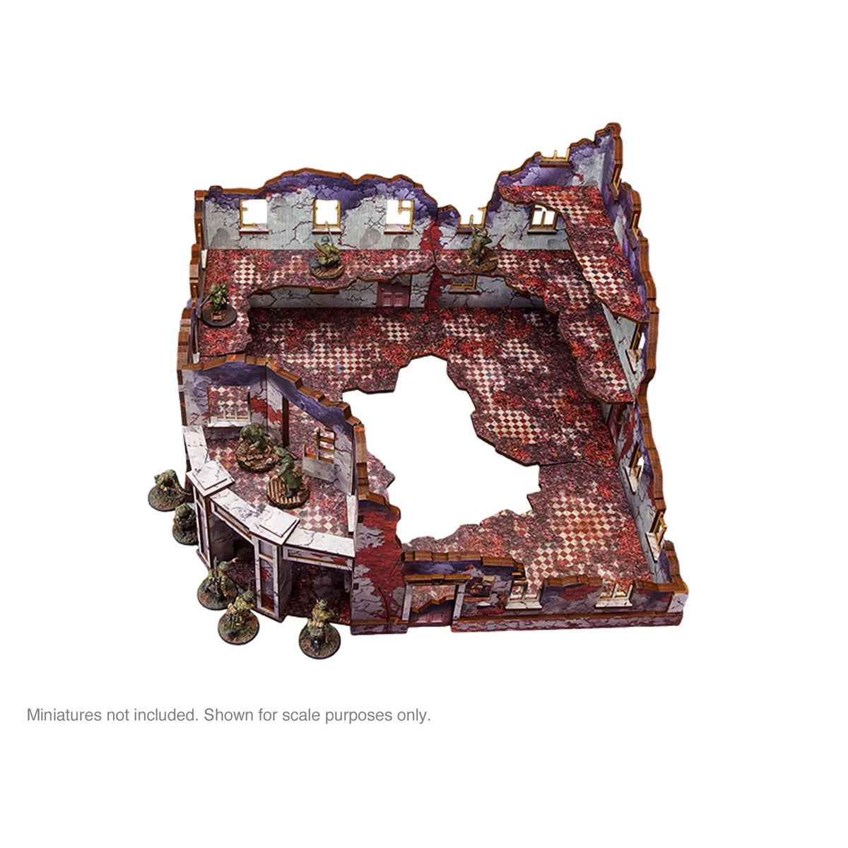 Micro Art Studio - Pre-Painted WW2 Ostfront Stalingrad Univermag Front (With Balcony)