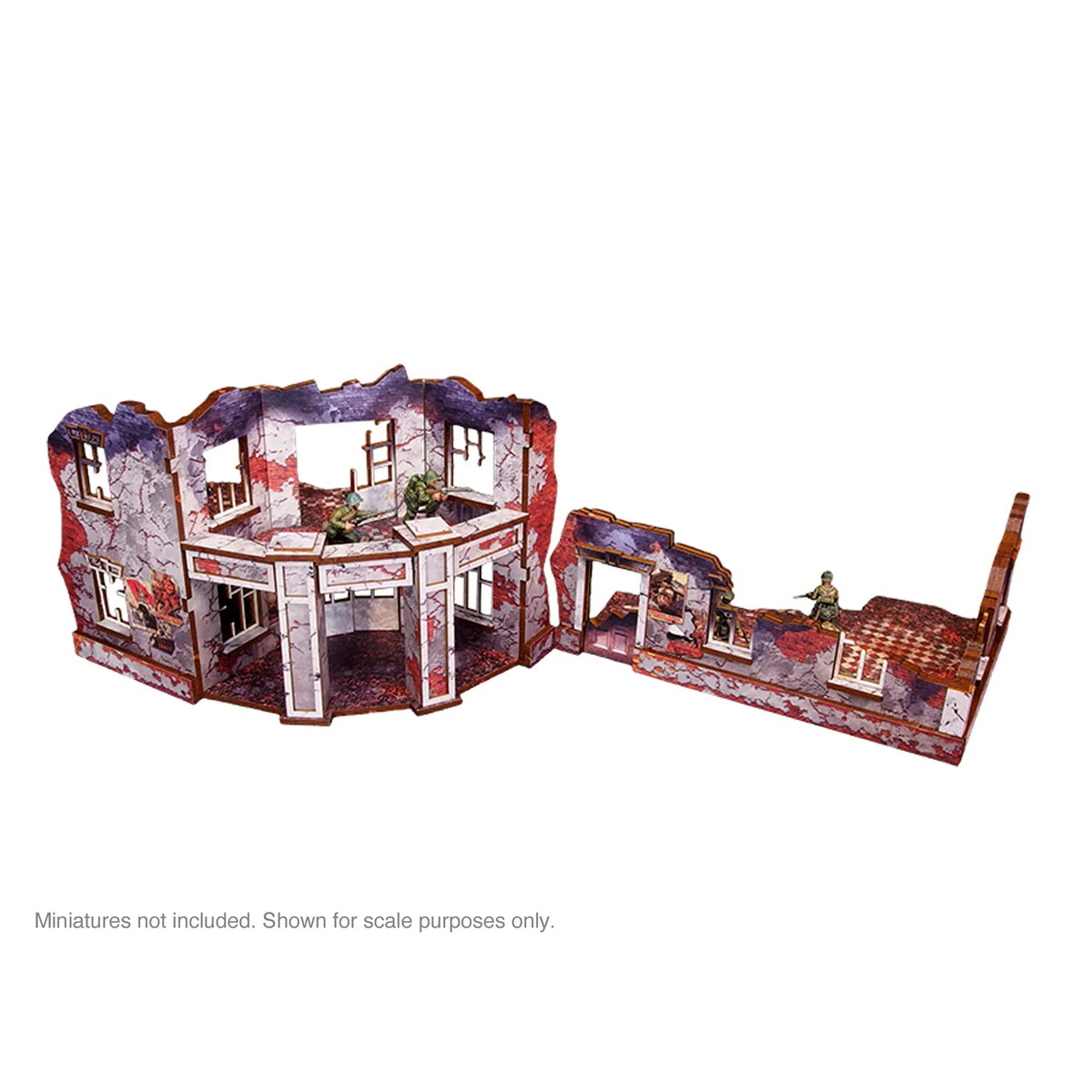 Micro Art Studio - Pre-Painted WW2 Ostfront Stalingrad Univermag Front (With Balcony)