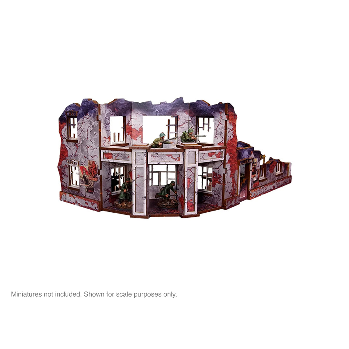Micro Art Studio - Pre-Painted WW2 Ostfront Stalingrad Univermag Front (With Balcony)