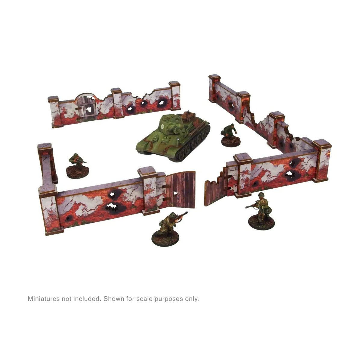 Micro Art Studio - Pre-Painted WW2 Ostfront Stalingrad Walls High