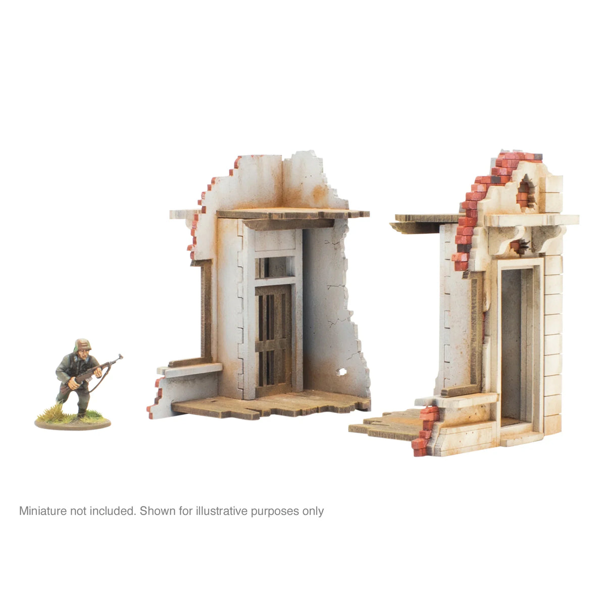 Skytrex: City in Ruins - Pair of Destroyed Building Ends