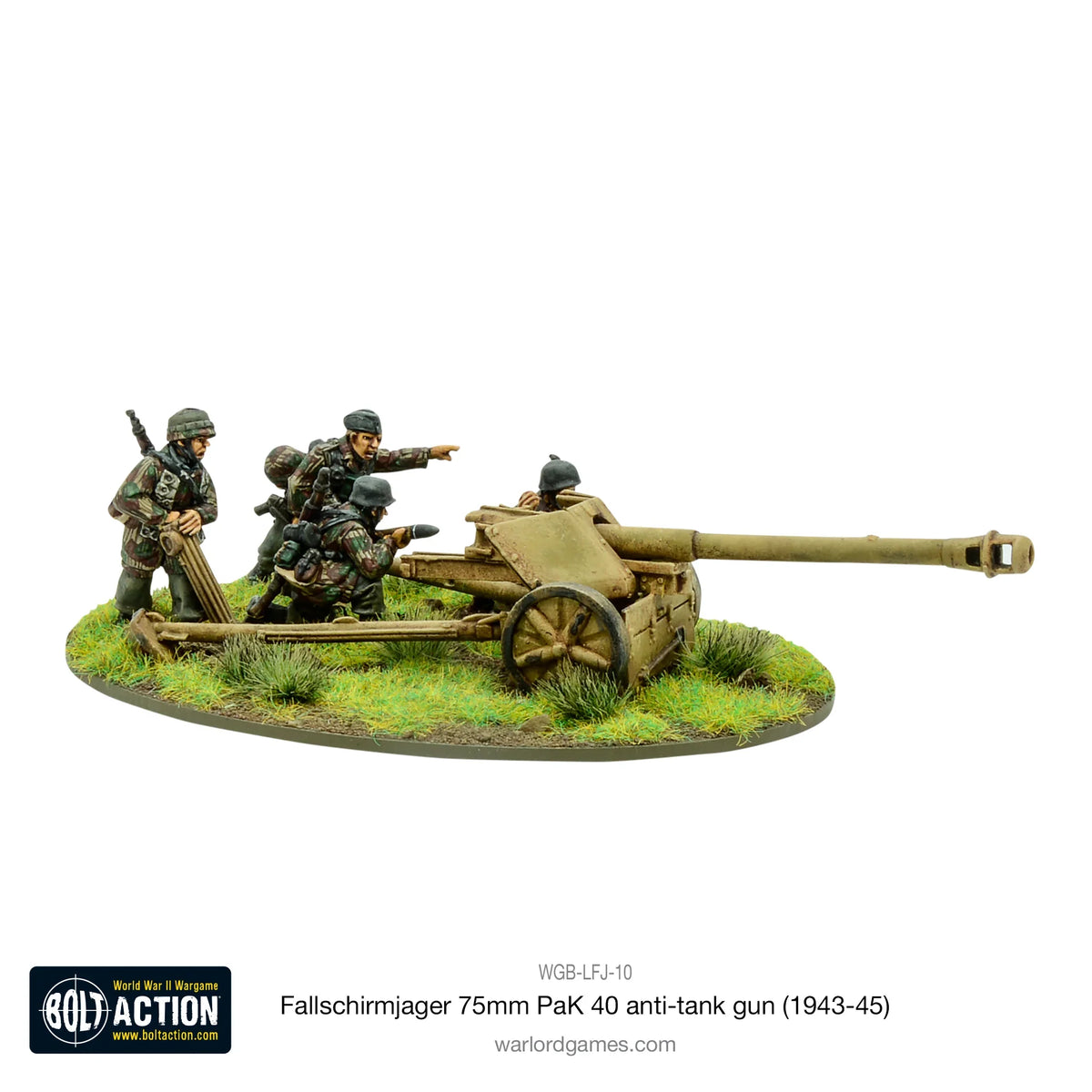Bolt Action - Fallschirmjager 75mm PaK 40 Anti-Tank Gun