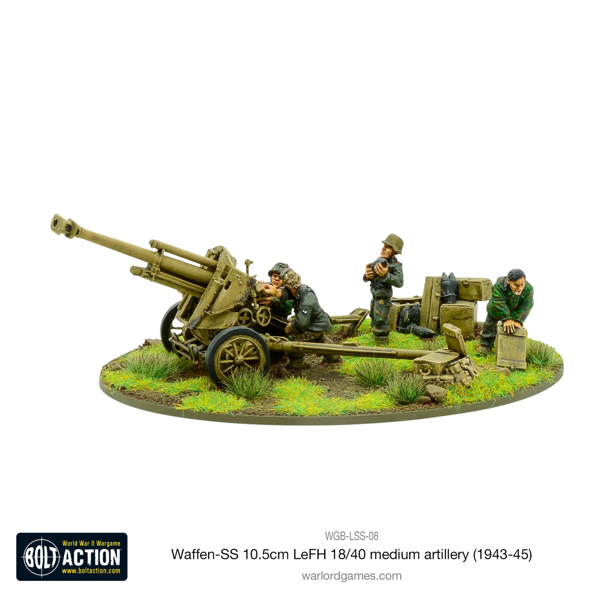 Bolt Action - Waffen-SS 10.5cm LeFH 18/40 Medium Artillery (1943-45)