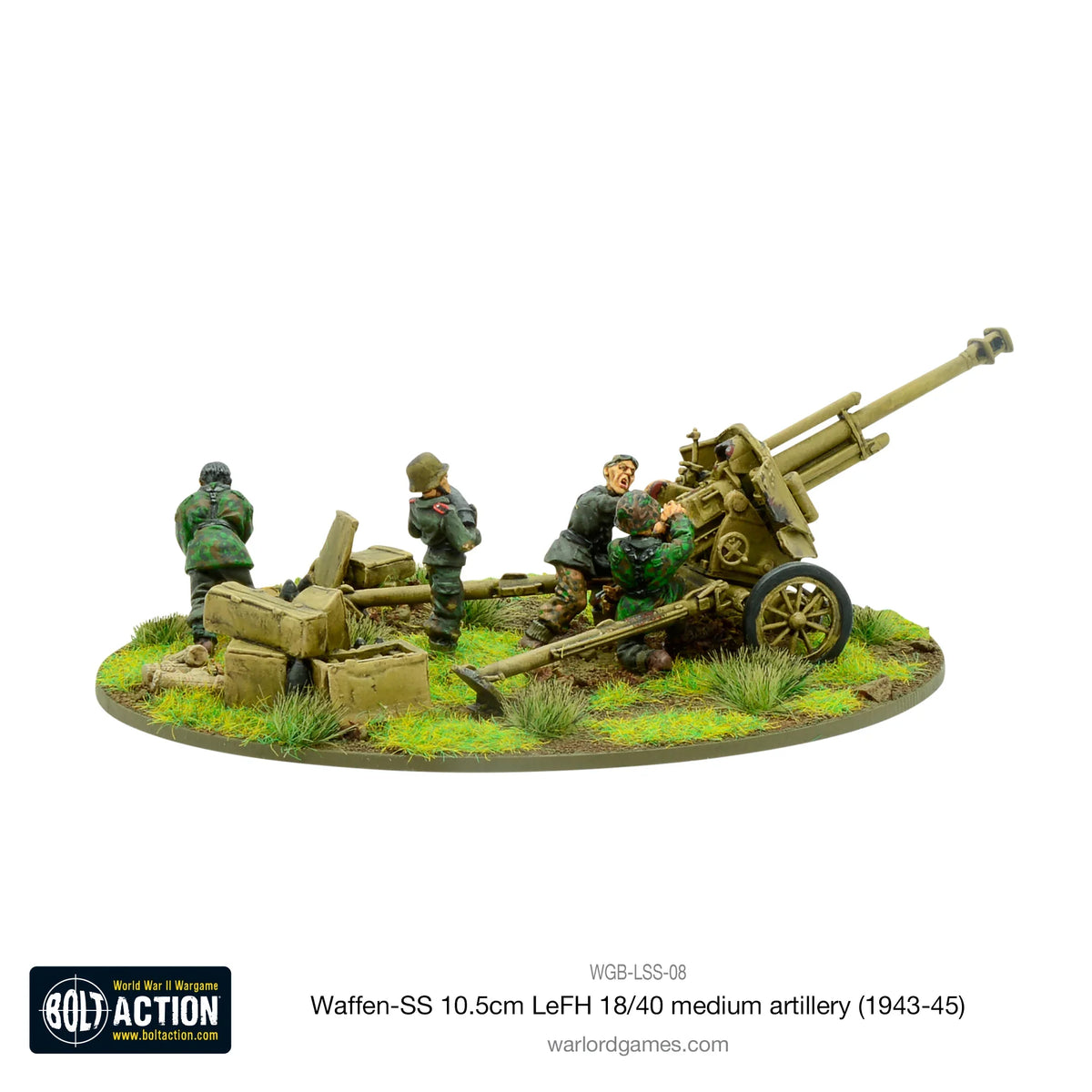 Bolt Action - Waffen-SS 10.5cm LeFH 18/40 Medium Artillery (1943-45)