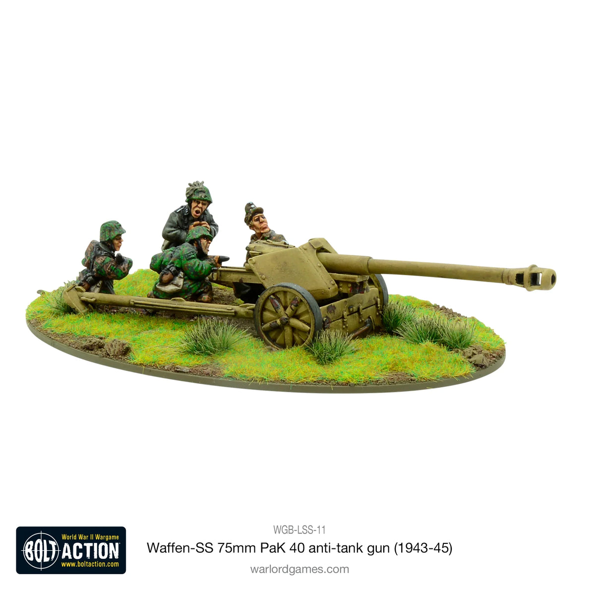Bolt Action - Waffen-SS 75mm PaK 40 Anti-Tank Gun (1943-45)
