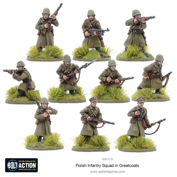 Bolt Action - Polish Infantry Squad in Greatcoats