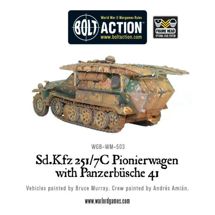 Bolt Action - Sd.Kfz 251/7C Pionierwagen with Panzerbuchse 41