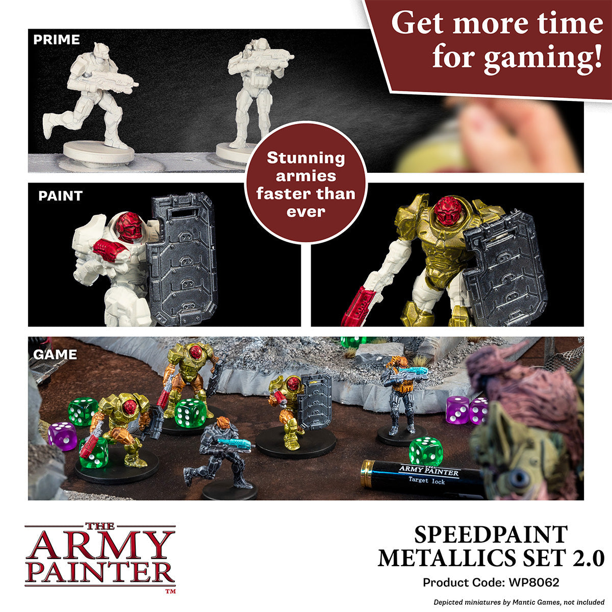 The Army Painter - Speedpaint: Metallics Set 2.0