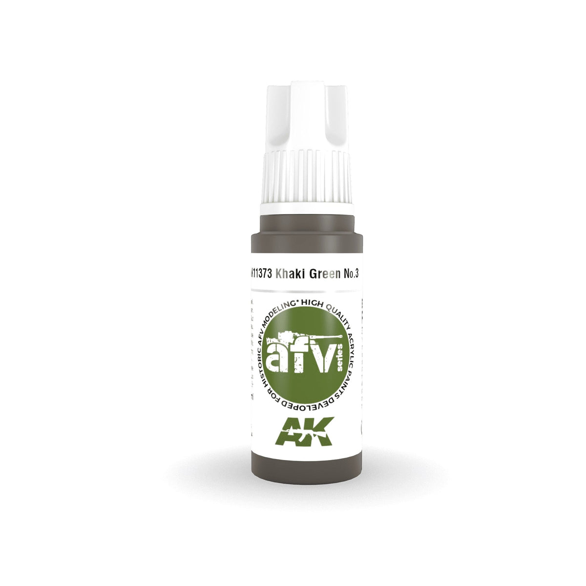 AK Interactive - 3 Gen Acrylics - Khaki Green No.3 17ml