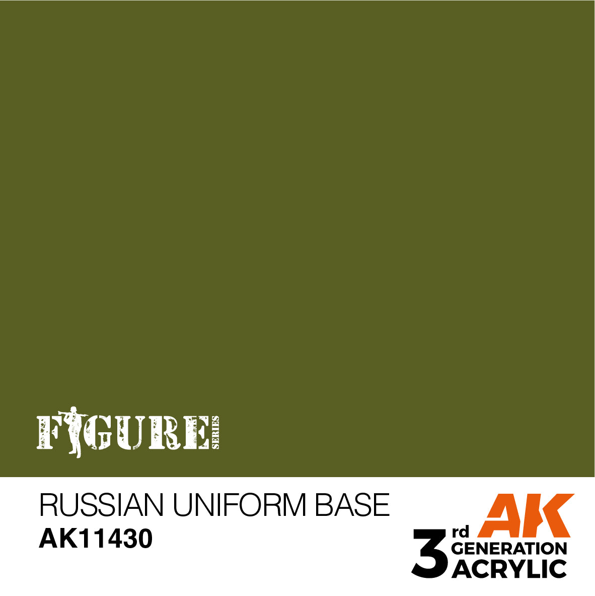 AK Interactive - 3 Gen Figures Acrylics - Russian Uniform Base 17ml