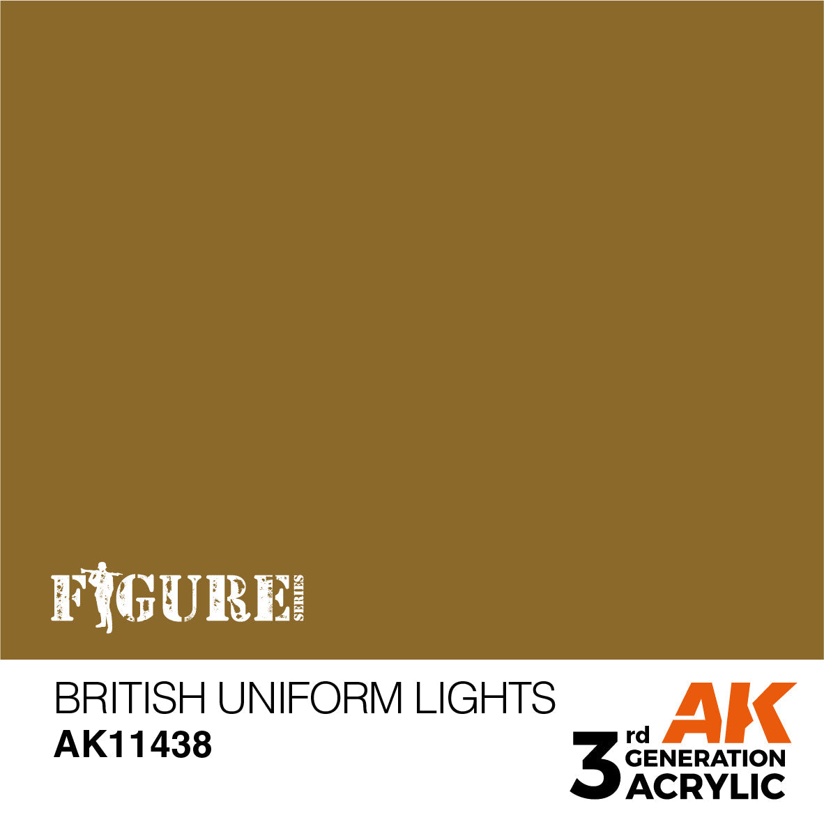 AK Interactive - 3 Gen Figures Acrylics - British Uniform Lights 17ml
