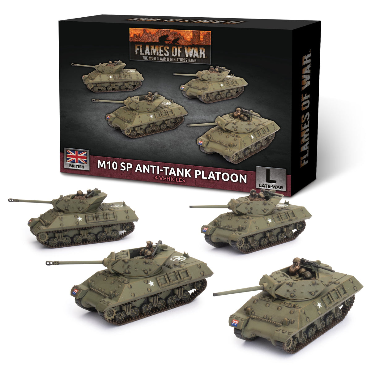Flames Of War - British: M10 SP Anti-tank Troop